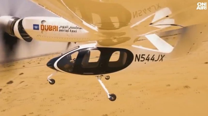В небето над Дубай тестваха първото въздушно такси (+ВИДЕО)