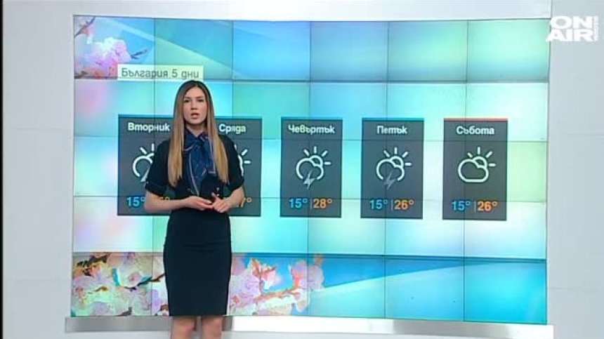 Пореден облачен и дъждовен ден, градусите скачат до 28