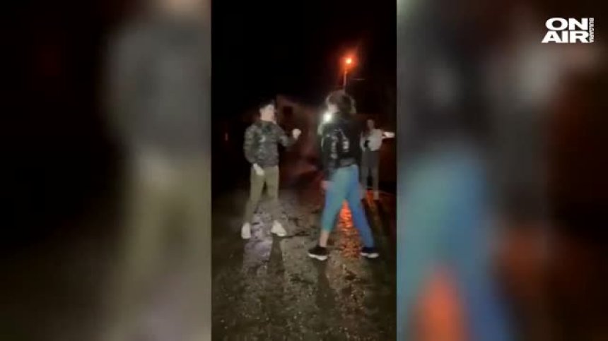 Масов бой, последван от изстрели, се развихри в училищен двор (+ВИДЕО)