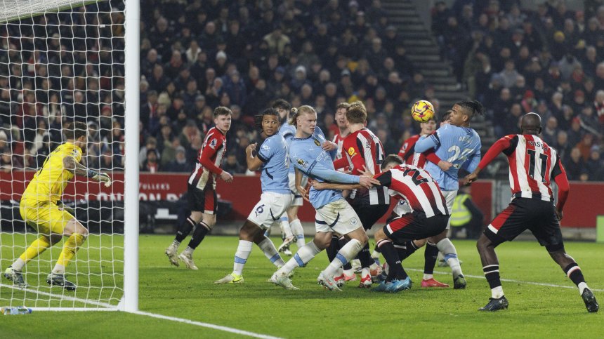 "Манчестър Сити" профука два гола аванс срещу "Брентфорд"