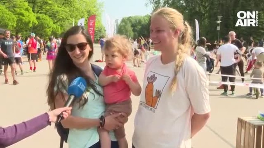 Десетки деца и възрастни тичаха в Южен парк заради инициативата "Бягане в събота''