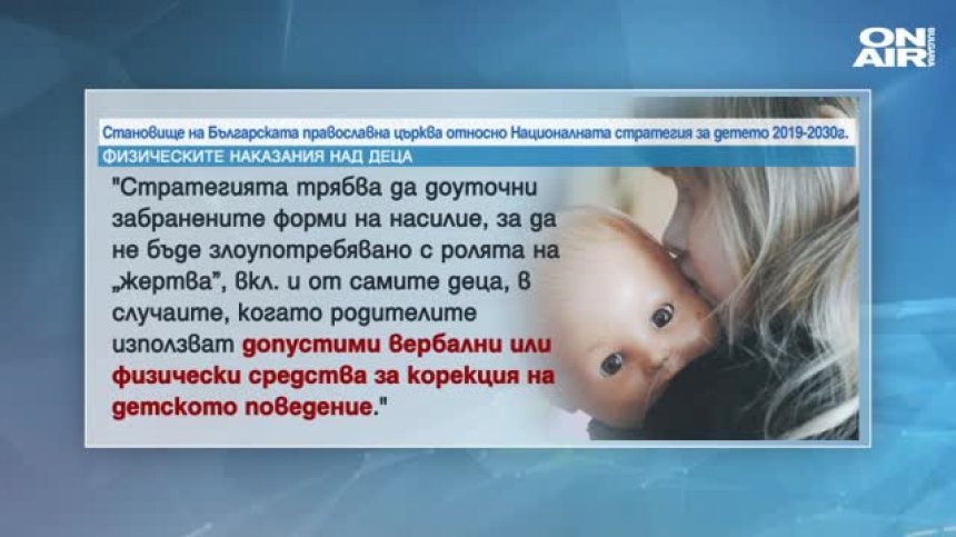 От "Асоциация Анимус" не разбират защо църквата критикува стратегията за детето