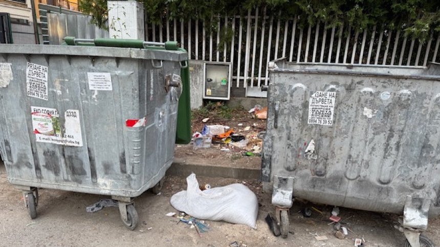 София: Боклукът се извозва, но мръсотията около кофите остава