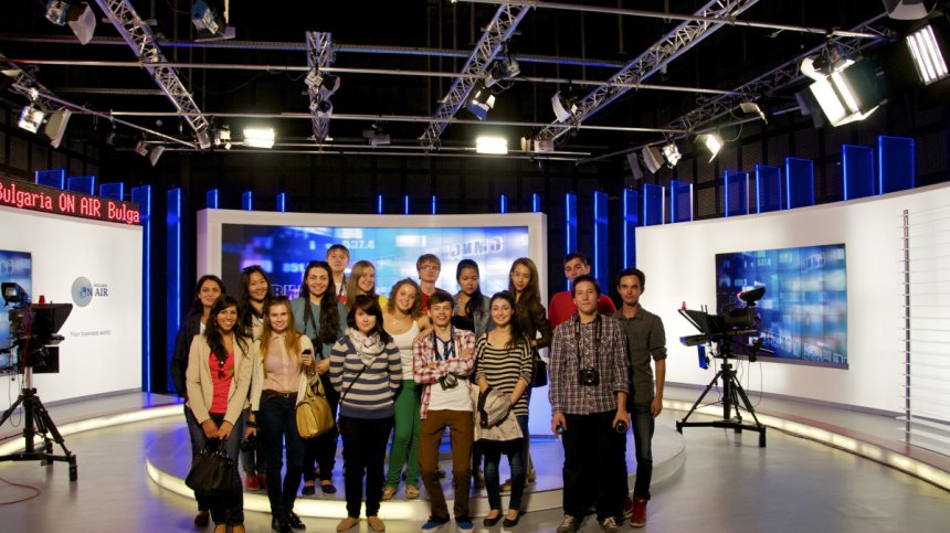 Студенти от Американския университет на work shop в Bulgaria ON AIR