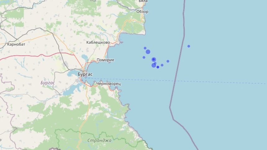 Сеизмолози отчетоха 12 земетресения край Несебър за 24 часа