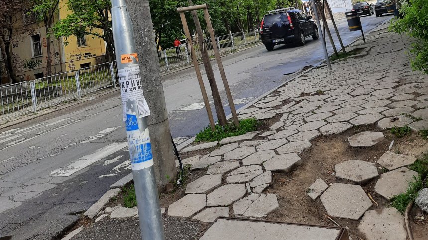 В Helpbook получихме редица сигнали за разбити тротоари в столицата