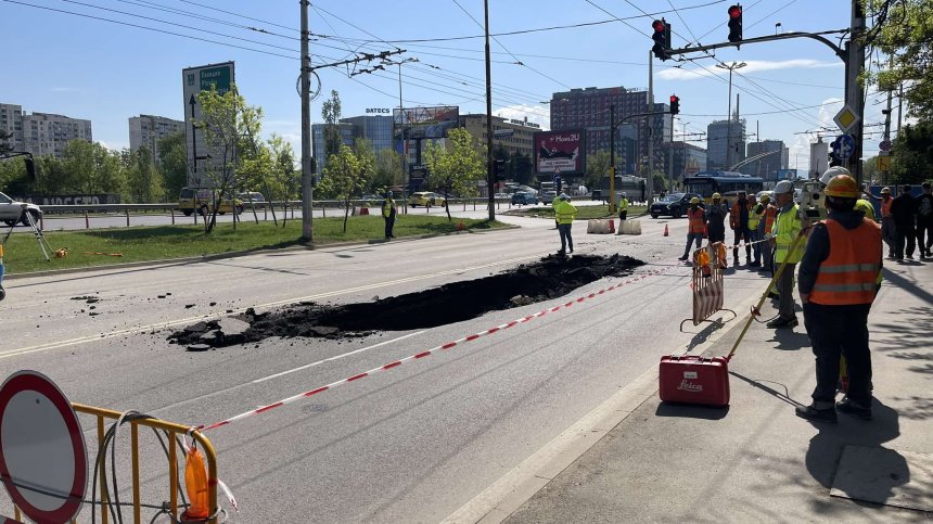 Кратер зейна в локалното на "Цариградско шосе" в София