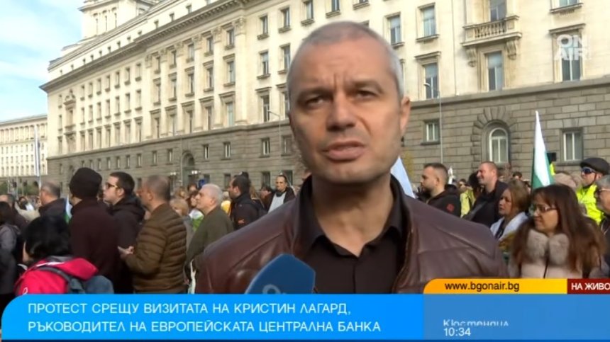 Костадин Костадинов, "Възраждане": Лагард иска да заграби резервите ни, не искаме еврото
