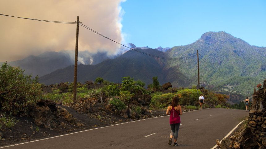 Пожарът на остров Ла Палма се разраства, засегна 4500 хектара горски площи