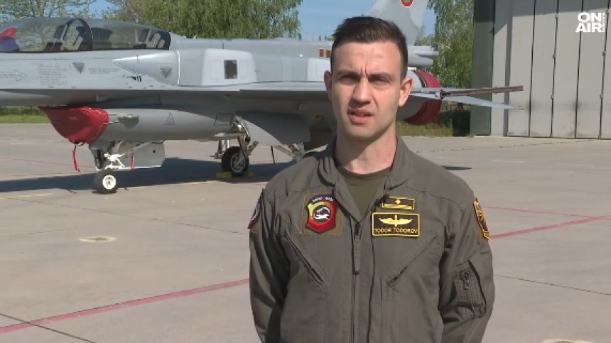Майор Тодоров за мощта на F-16 и усещането да си на 15 хил. метра над земята
