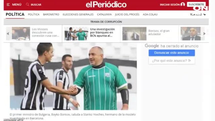 "Ел Периодико" с нови разкрития за разследването срещу Борисов. Той: Омаскариха ме