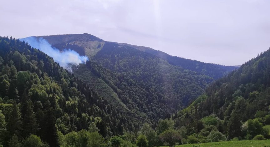 Хеликоптер на ВВС се включи в гасенето на пожарите в Рила
