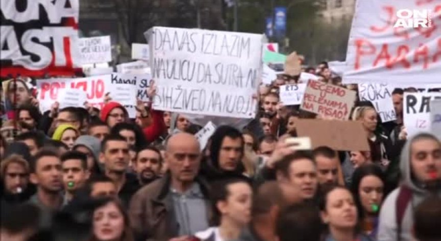 Трета поредна вечер протести срещу резултатите от изборите в Сърбия