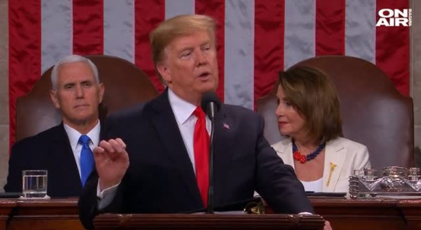 Тръмп по време на годишната си реч: Стена с Мексико ще има