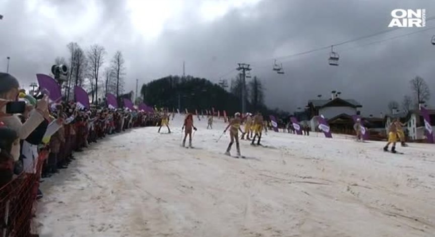На ски по бански или опит за нов рекорд