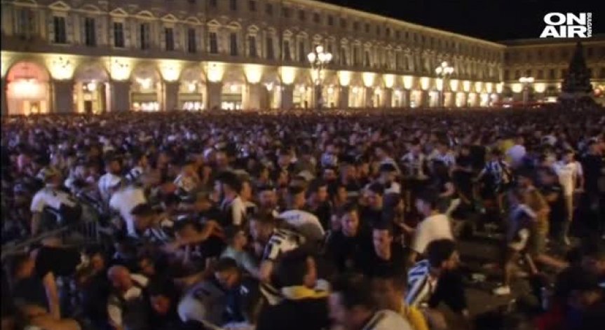 Паника и стотици ранени в Торино след фалшив сигнал за бомба