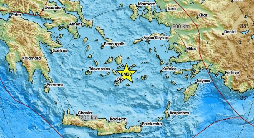 От 28 януари регионът Санторини-Аморгос преживява голяма сеизмична криза.