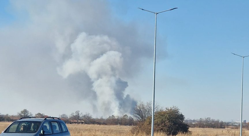Голям пожар в Пловдив