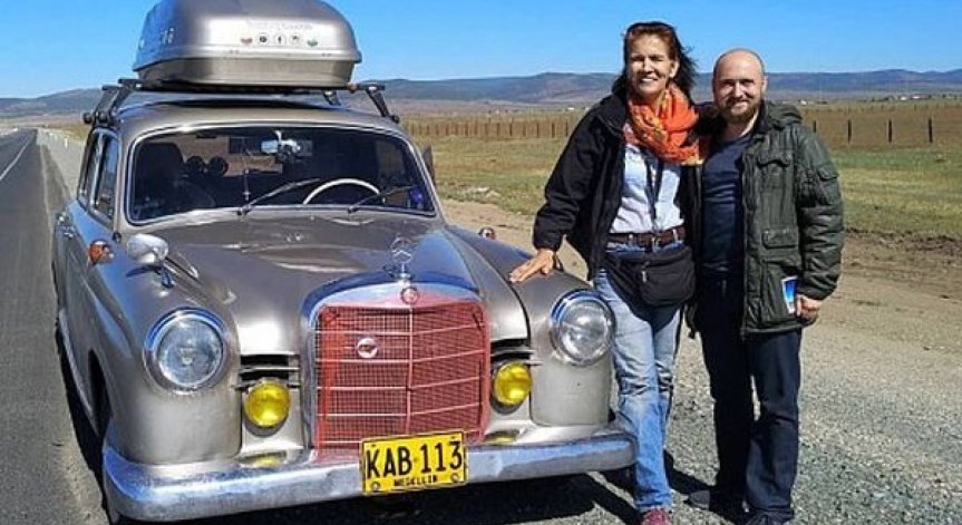 Колумбийка обиколи половината Земя с 57-годишен Mercedes