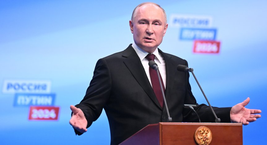 Путин печели нов мандат с рекордна подкрепа от 85,12%, съобщи ЦИК на Русия