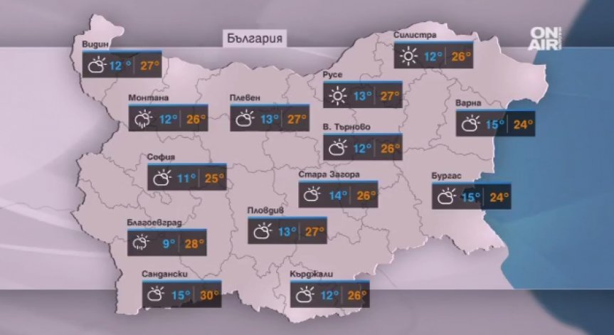 Предстои ни лятна седмица с температури до 32 градуса!