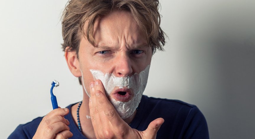 И мъжете страдат от кожни проблеми.