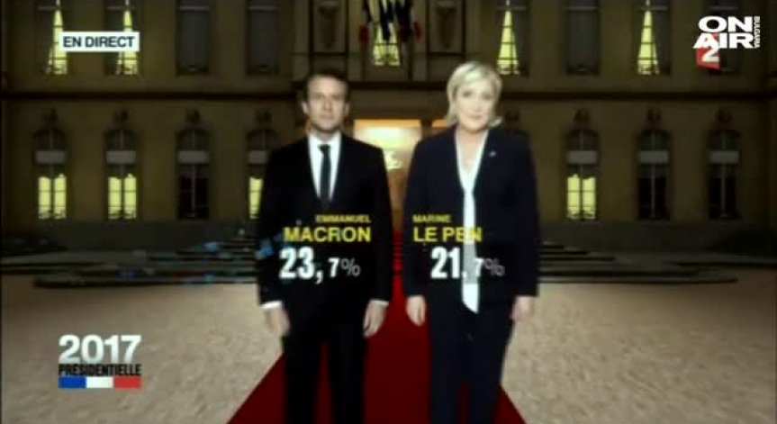Макрон и Льо Пен отиват на президентския балотаж във Франция