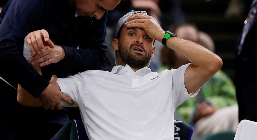 Григор получи сериозна травма, не е ясно колко време ще отсъства от корта.