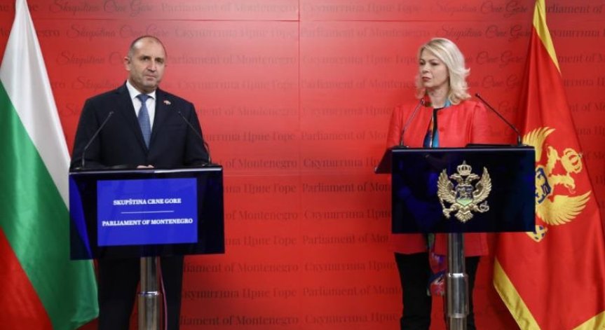 Радев за отношенията България - Черна гора и сигурността в региона и в Европа