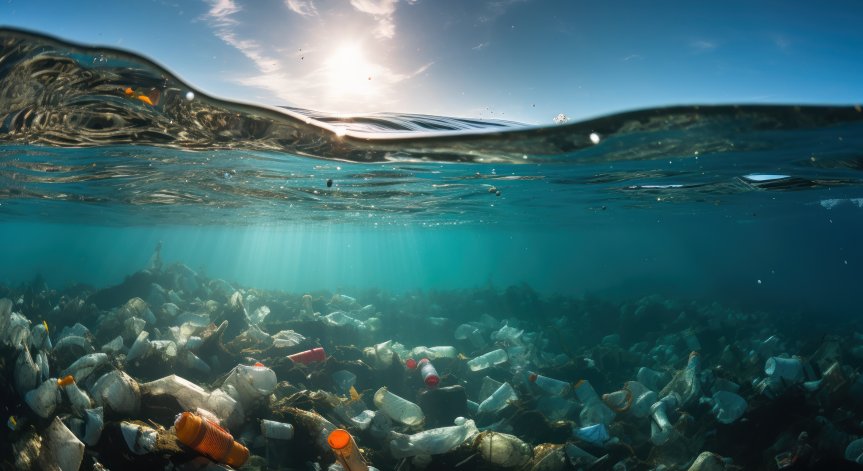 Широко разпространение на микропластмаси.