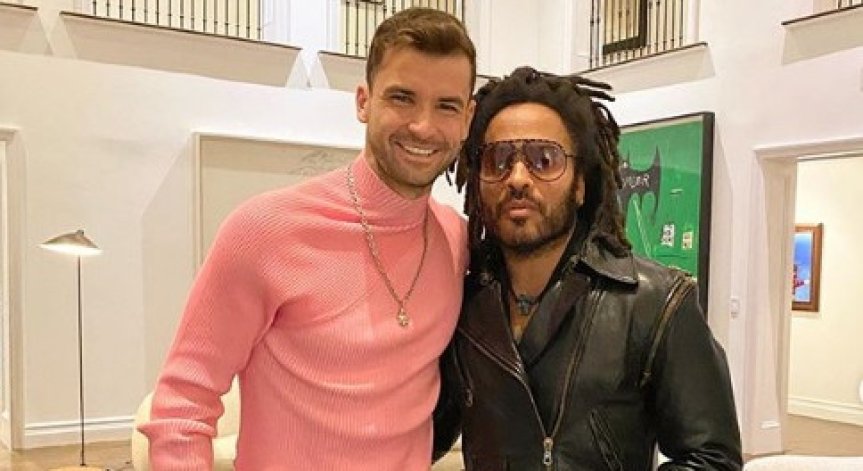 Розов Гришо се похвали със среща с Лени Кравиц