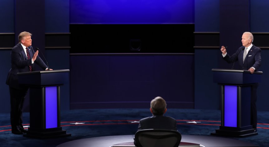 Преди вота на 03.11: Байдън води пред Тръмп с 53%