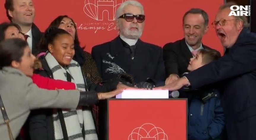 Карл Лагерфелд даде старт и коледният дух завладя Париж