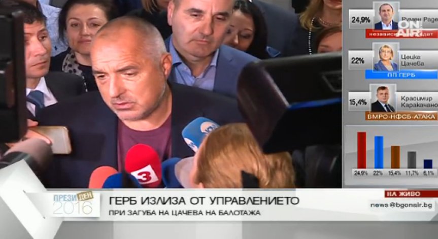 Бойко Борисов: Не съм се отметнал от думите си...чакаме резултатите от балотажа