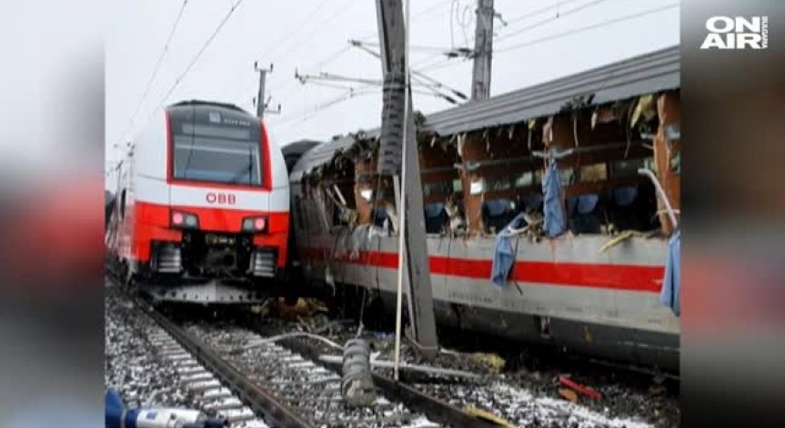 Два пътнически влака катастрофираха в Австрия, загина жена