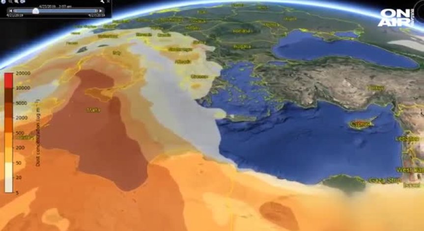 Пясък от Сахара заля Централна Европа и Балканите