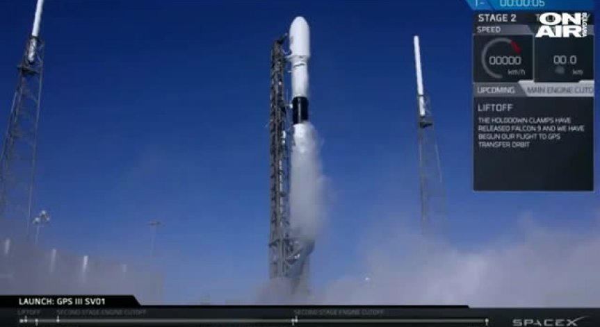 Space X изстреля ракета с американски военен сателит