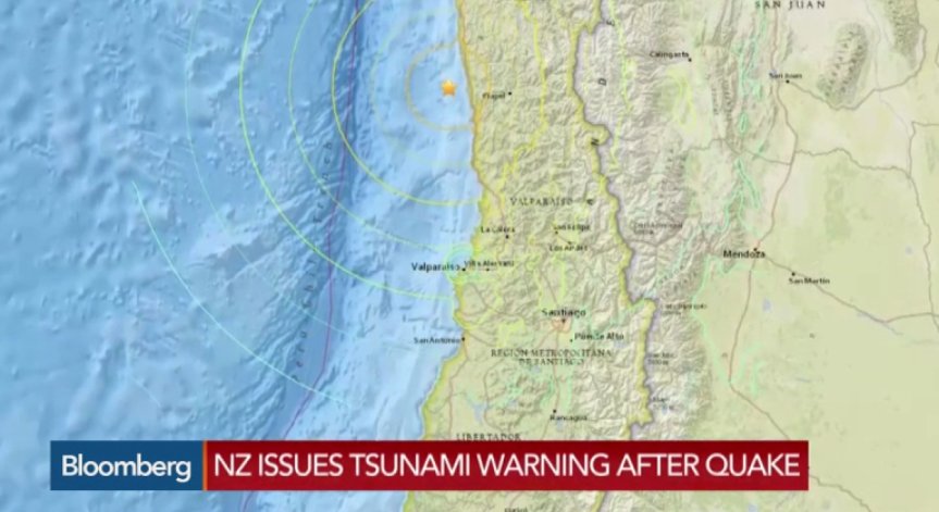 Опасност от цунами след земетресение от 8,3 по Рихтер в Чили
