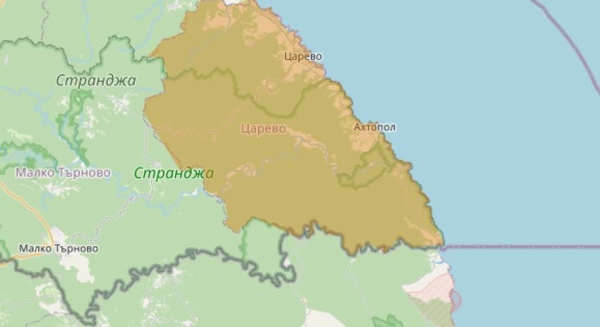 BG-ALERT се задейства за Царево и Елените заради очаквани порои