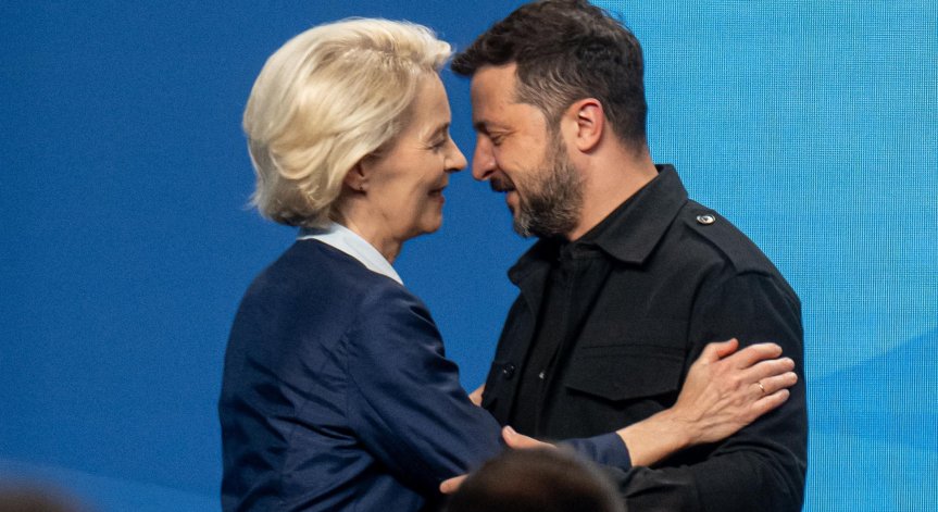 Фон дер Лайен бе категорична, че ЕС напълно подкрепя Украйна.