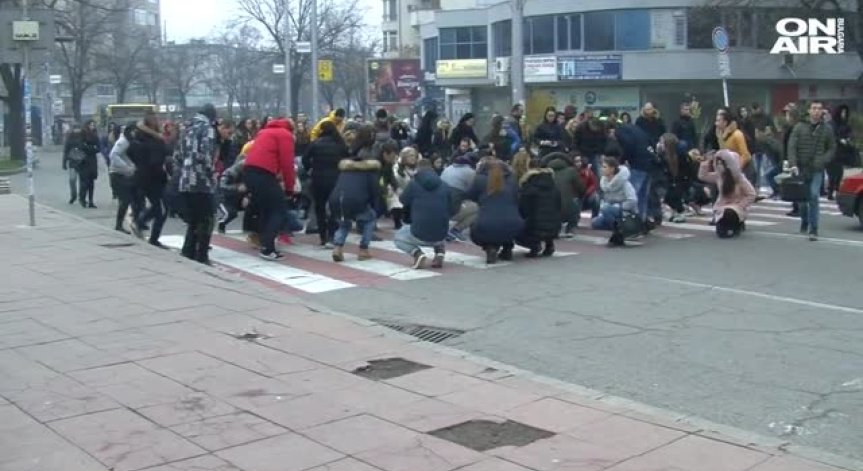 Студентски протест в Благоевград заради прегазената Фатиме