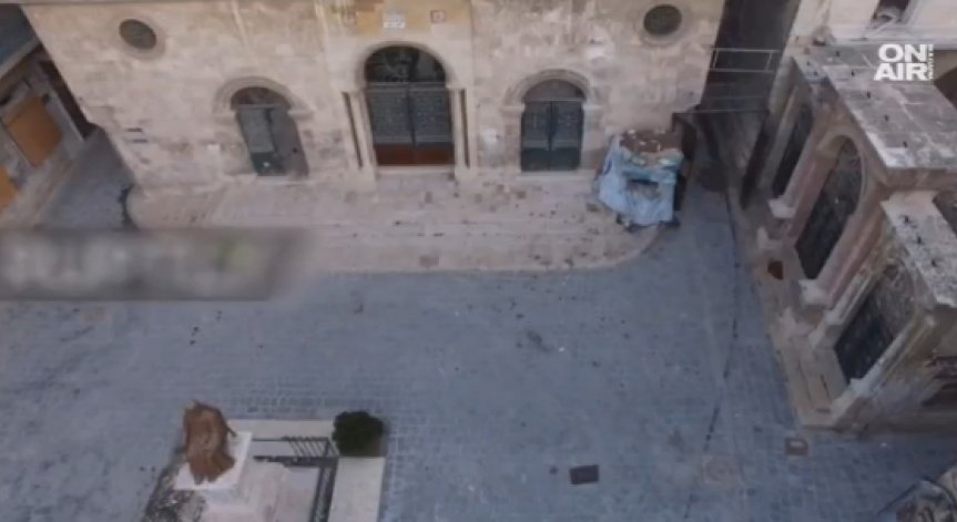 Кадри от дрон показват пострадалата катедрала в Алепо