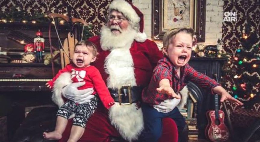 Срещата с Дядо Коледа невинаги е толкова вълнуваща и емоционална