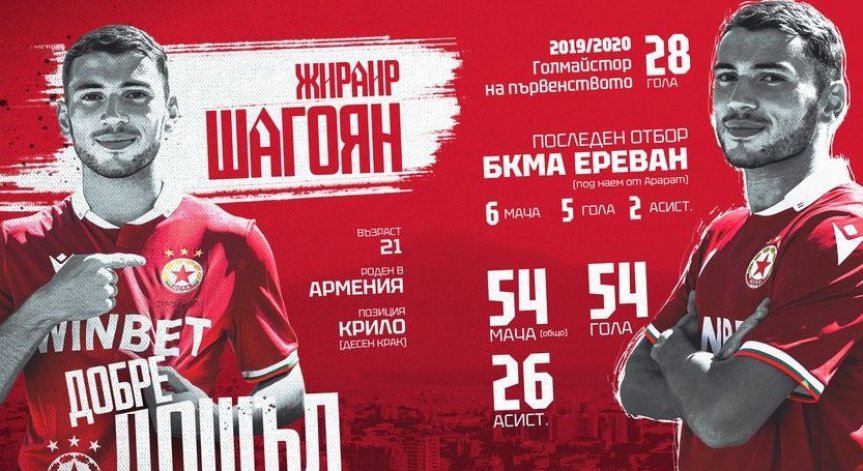 ЦСКА привлече арменски национал с трансфер в последния момент