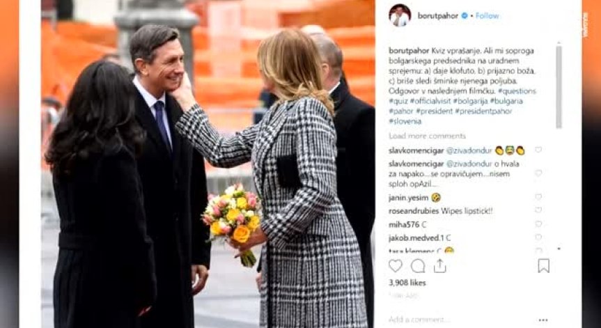 Непознаване на етикета или неволен гаф допусна президентшата в Словения