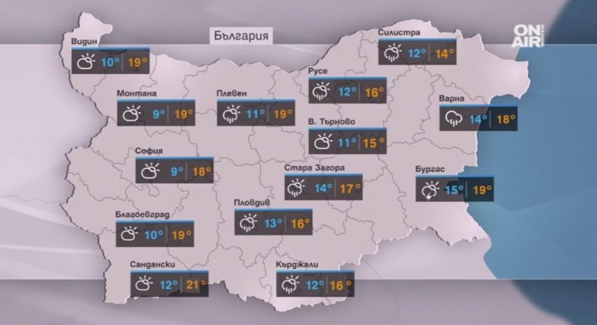 Задават се валежи и ниски температури – 