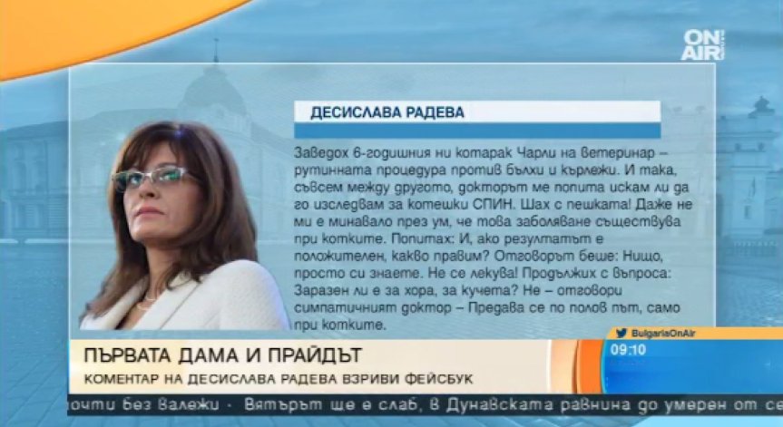 Трябва ли да се извини президентшата за коментара си за гей парада?