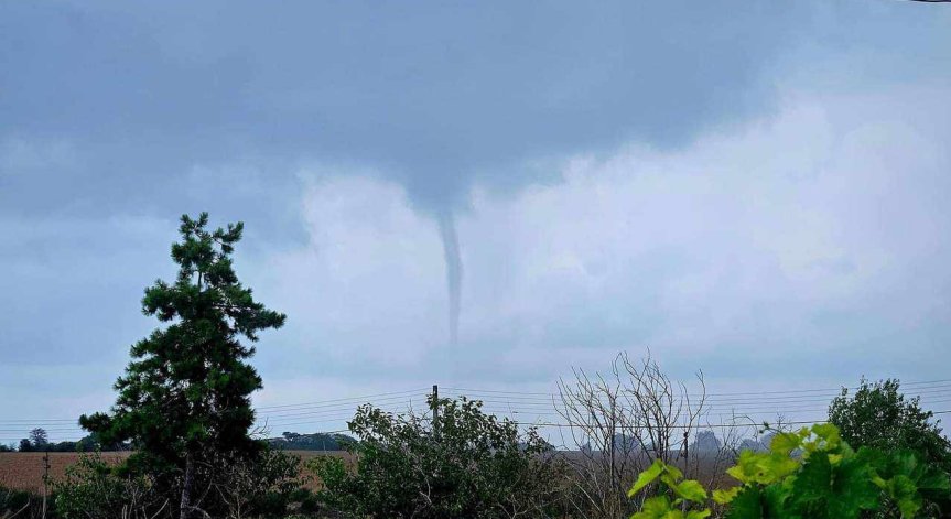 Необичайно природно явление над Черно море.