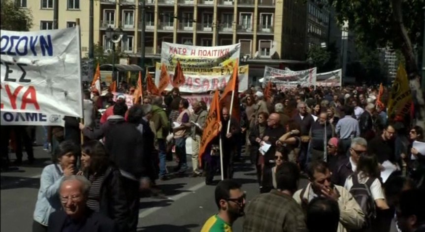 Общонационална стачка блокира Гърция