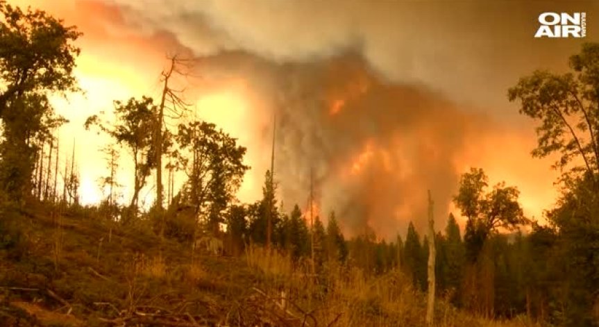 Пожарите в Калифорния - заради спукана автомобилна гума
